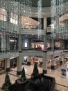 Christmas decor at the Westchester Mall in White Plains, New York