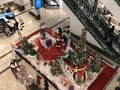 Christmas decor at the Westchester Mall in White Plains, New York