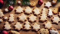 Christmas decorated cookies