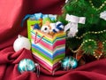 Christmas decorated fur-tree and packages Royalty Free Stock Photo