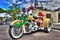 Christmas decorated Harley Davidson Trike Royalty Free Stock Photo