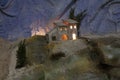 Landscape of illuminated Bethlehem portal houses Royalty Free Stock Photo