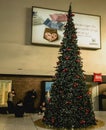 Christmas decorated and lluminated Central Railway Station