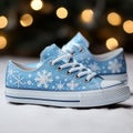 Christmas decorated shoes generated by AI tool
