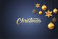 Merry christmas greeting card. Royalty Free Stock Photo