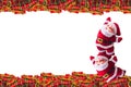 Christmas decoration on abstract background.merry Christmas and happy new years background. card idea. Royalty Free Stock Photo