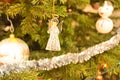 Christmas decoration - angel singing Royalty Free Stock Photo