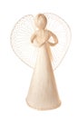 Christmas decoration angel from straw Royalty Free Stock Photo