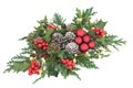 Christmas Decoration with Baubles Royalty Free Stock Photo