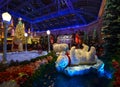 Christmas decoration at Bellagio hotel conservatory and botanical garden Royalty Free Stock Photo