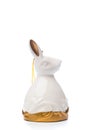 Christmas decoration bunny bell on isolated white
