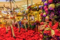 Christmas decoration in The Curve Mall which is located in Mutiara Damansara. People can seen exploring and shopping around it. Royalty Free Stock Photo