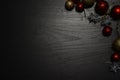 Christmas decoration on a dark background