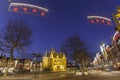 Christmas decoration at De Waag Royalty Free Stock Photo