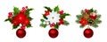 Christmas decoration elements. Royalty Free Stock Photo
