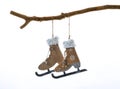 Christmas decoration in the form of a pair of skates