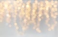 Christmas decoration or garland lights bokeh Royalty Free Stock Photo