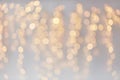 Christmas decoration or garland lights bokeh Royalty Free Stock Photo