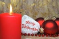 Christmas decoration gold background