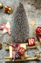 Christmas decoration,holidays and decor concept. Royalty Free Stock Photo