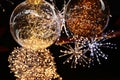 Christmas decoration lamps Royalty Free Stock Photo