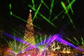 The Farmers Market at Christmas time, Los Angeles, USA Royalty Free Stock Photo