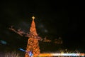 The Farmers Market at Christmas time, Los Angeles, USA Royalty Free Stock Photo