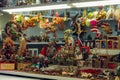 Christmas Decoration in the Christmas Market of Piazza Navona square in Rome, Italy Royalty Free Stock Photo