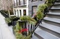 Christmas decoration New York City Manhattan Royalty Free Stock Photo