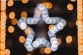 Star bokeh lights Royalty Free Stock Photo