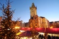 The christmas decoration on the Oldtown square