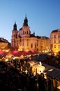 The christmas decoration on the Oldtown square