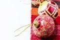 Christmas decoration red ball Royalty Free Stock Photo