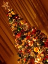 Colorful traditional Christmas tree