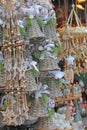 Christmas decoration for sale on advent market. Royalty Free Stock Photo