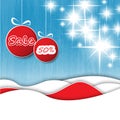 Christmas decoration sale tags Royalty Free Stock Photo