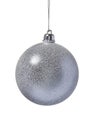Christmas decoration silver ball Royalty Free Stock Photo