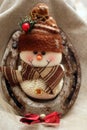 Christmas decoration with snowman figure