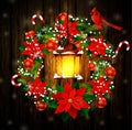 Christmas decoration with street lights