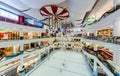 Christmas decoration in Sunway Pyramid, people can seen playing ice skating in the mall. Royalty Free Stock Photo