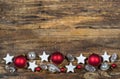 Christmas decoration with traditional ornaments Royalty Free Stock Photo