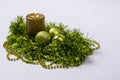 Christmas decoration on white background Royalty Free Stock Photo