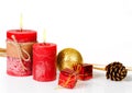 Christmas decoration on white background