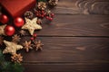 Christmas decoration christmas wood backgrounds. Royalty Free Stock Photo