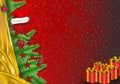 Christmas Decorations border background Royalty Free Stock Photo