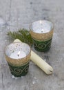 Christmas decorations with candels