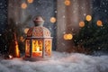 Christmas Decorations created with Generative Al technology Royalty Free Stock Photo