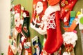 Christmas decorations, Christmas socks. School and kindergarten Royalty Free Stock Photo