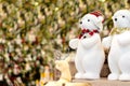 Christmas decorations displayed for selling at the store Royalty Free Stock Photo