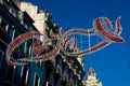 Christmas decorations on Granada streets